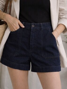 Seafarer Anthropologie denim shorts made in italy size 26